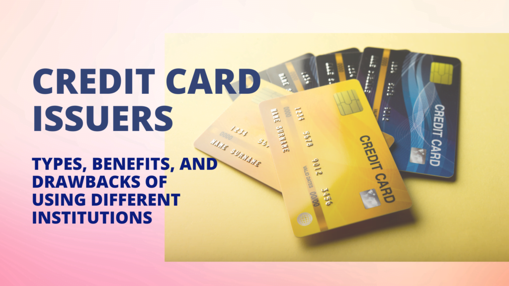 Credit card issuers: Types, benefits, and drawbacks of using different institutions